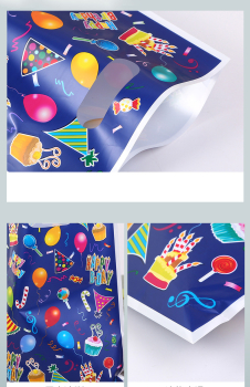 50x Geschenktüten Geburtstag Kinder – Happy Birthday Tüten mit Griff 25x16 cm – Party Goodie Bags zum Befüllen für Süßigkeiten, Mitgebsel & Kindergeburtstag Deko